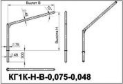 кронштейны для гранёных опор кг1к-0,5-1,0-0,075-0,048